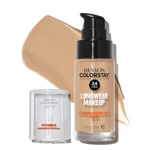 Revlon Liquid Foundation, ColorStay for Combination & Oily Skin كريم أساس سائل من ريفلون كولور ستاي للبشرة المختلطة والدهنية