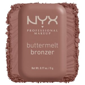 NYX Matte Buttermelt Bronzer, Longwear Face Makeup <br> برونزر ان واي اكس مات بوتّرميلت – مكياج وجه طويل الثبات حتى 12 ساعة، تركيبة نباتية