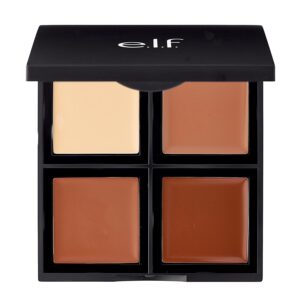 e.l.f. Cream Contour Palette, 4 Shades, Easy to Apply<br> e.l.f. لوحة الكونتور الكريمي – 4 درجات، سهلة التطبيق