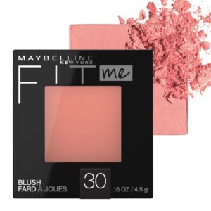Maybelline Fit Me Powder Blush, Lightweight, Smooth, Blendable, Long-lasting All-Day Face Enhancing Makeup Color, Rose <br> مايبيلين فيت مي – أحمر خدود بودرة، خفيف الوزن، ناعم، سهل الدمج، طويل الثبات، لتعزيز إشراقة الوجه طوال اليوم
