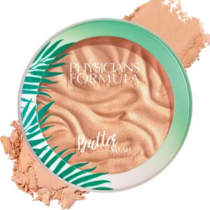 Physicians Formula Murumuru Butter Blush Beachy Peach, Dermatologist Approved, Vegan <br>  أحمر الخدود فيزيشنز فورمولا بدرجة بيشي بيتش معتمد من قبل أطباء الجلدية - نباتي